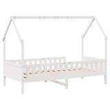 thumbnail of vidaXL Bedhuis wit massief grenenhout 90x200 cm