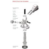 thumbnail of Micro Matic - KEG Zapfkopf Kelleranstich oben - Typ A Anschluss Flach A-System