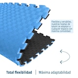 thumbnail of Arquiservi - Esterilla Tatami Puzzle 1x1x20mm Negro-Azul (Lote 20Uds)  Antideslizante, yoga, pilates, multifuncional.