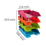 thumbnail of Exacompta 113298SETD Set mit 4 Briefablagen COMBO MIDI, Iderama - Farben sortiert