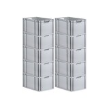 thumbnail of PROREGAL Eurobox NextGen Grip | HxBxT 32x40x60cm | 65 Liter | Griffe offen | Verstärkter Boden | Eurobehälter, Transportbox, Transportbehälter