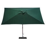 thumbnail of Ombrellone da Giardino 3x2m Palo in Alluminio Effetto Legno Tessuto Poliestere Trend Wood Verde