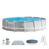 thumbnail of Piscina redonda intex prisma frame 457x107 cm con depuradora