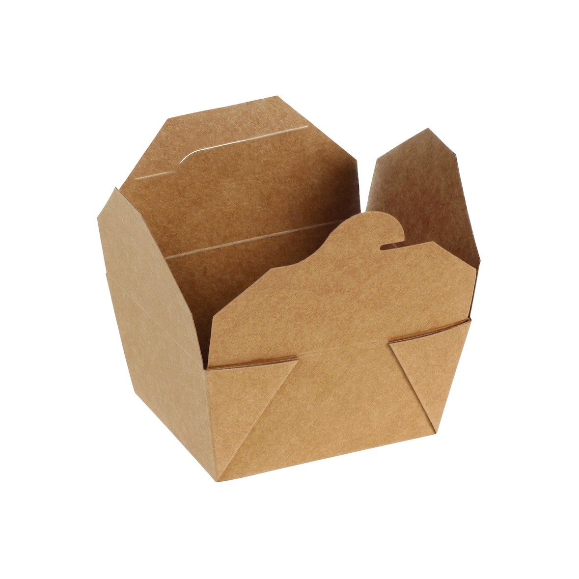 DeinPack 450x Take Away Box 650ml I Bio Speisebox mit Faltdeckel Pappschachtel rechteckig