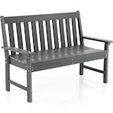 thumbnail of COSTWAY Tuinbank, weerbestendig, geschikt voor alle weersomstandigheden, gemaakt van HDPE, parkbank voor 2-3 personen, maximaal draagvermogen 320 kg