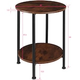 thumbnail of tectake Mesa de apoio Ballina  Madeira Industrial Escura, Rústica