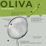 thumbnail of Fackelmann Colino Ø16 cm a maglia fine per filtrare, parte funzionale in acciaio inox, Linea Oliva