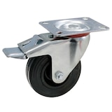 thumbnail of PROREGAL Set 2x Bockrollen + 2x gebremste Lenkrollen | Ø 10cm | Traglast 50kg | verzinkt