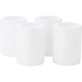 thumbnail of 4er-Set Dauerkerze Cornelius (Höhe 8 cm, ø 6 cm), weiß, Teelichthalter hitzebeständig 90°