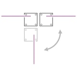 thumbnail of Toldo lateral retráctil rojo 160x600 cm