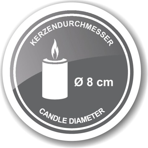 Kerzen-Durchmesser 8 cm