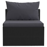 thumbnail of vidaXL 4-tlg. Garten-Sofagarnitur mit Auflagen Poly Rattan Schwarz