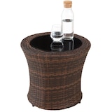 thumbnail of tectake Conjunto de ratán y aluminio Nizza  Negro/Marrón