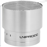 thumbnail of Uniprodo - Vuurschaal - van RVS - met grillrooster - 50 x 50 x 45 cm