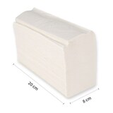 thumbnail of Papierhandtuch 2-lagig geprägt 100% Zellulose Z-Interfold 3750 Blatt Weiss 20,5x23,5 cm