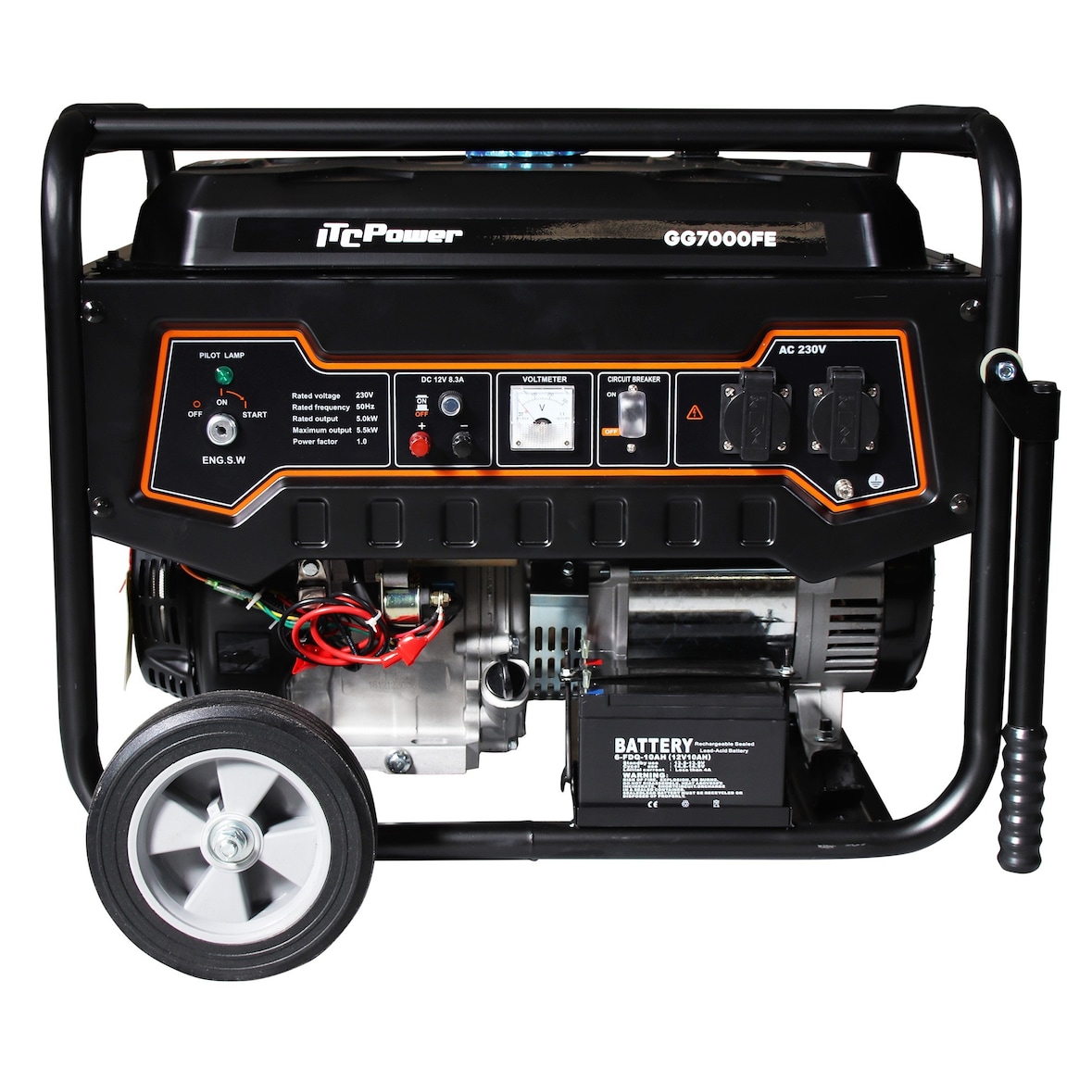 GG7000FE Generador Eléctrico Gasolina ITCPower 5,5Kw