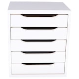 thumbnail of WellHome - Ladekast met 5 houten lades, wit, 39 x 30 x 45 cm