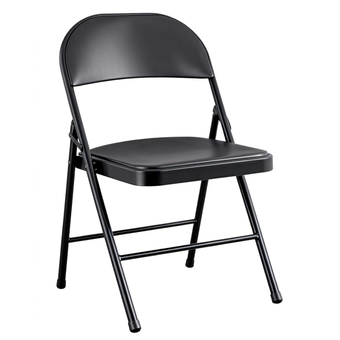 Pack 50 Sillas Negras Plegables Premium Asiento y Respaldo Acolchado en Polipiel PU (78x45x45 cm)