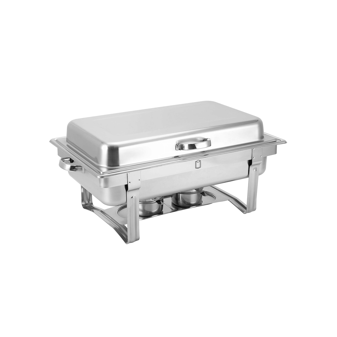 METRO Professional Chafing Dish / Chauffe-plats SBD-100L, Acier inoxydable, GN 1/1, 9 L, avec couvercle