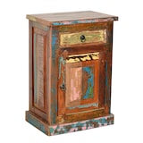 thumbnail of SIT Möbel Commode | 1 tiroir, 1 porte | Bois de récupération peint, coloré | L 55 x P 34 x H 73 cm