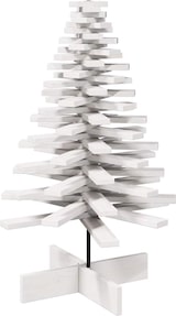 thumbnail of vidaXL Weihnachtsbaum zum Schmücken Weiß 100 cm Massivholz Kiefer