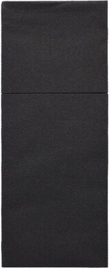 thumbnail of 400 Stück Airlaid Bestecktaschen, schwarz 48 x 40 cm, 1/8-Falz,  Premium