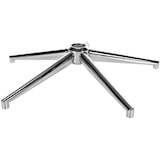 thumbnail of DELUKE® Bürostuhl Fußkreuz RHINO Metall Chrom | 11x22mm Rollenaufnahme, 50mm Gasdruckfederaufnahme | 5-Eckig, Fusskreuz für Bürostuhl | Eckig