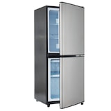 thumbnail of Merax Kühlschrank 106L, Kühl-Gefrierkombination, 60L Kühlschrank + 46L Gefrierfach, 7 Stufen, 166 kWh/Jahr, 45 dB, Silber