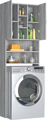 thumbnail of vidaXL Waschmaschinenschrank Grau Sonoma 64x25,5x190 cm