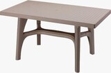 thumbnail of Mesa terraza rectangular de 140x80x73 cm, Rectangular, Resina, Color Arena