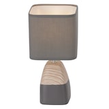 thumbnail of Näve Keramik Tischleuchte mit Textilschirm "Cremona" h: 31cm