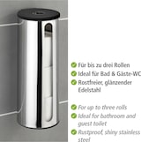 thumbnail of WENKO Turbo-Loc® Edelstahl Ersatzrollenhalter Mod. Detroit, rostfrei, Befestigen ohne bohren