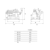thumbnail of Fac - Allesschneider Professional CE Schwerkraft-Elektromodell F 300 E mit festem Spitzer