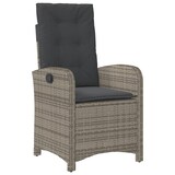thumbnail of vidaXL 3-tlg. Garten-Essgruppe mit Kissen Grau Poly Rattan