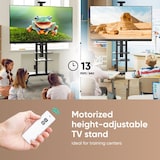 thumbnail of ONKRON Soporte TV con Ruedas y Regulación de Altura Motorizada para 50-86", hasta 90 kg, VESA máximo 800x500 mm, TS1881E-B Negro