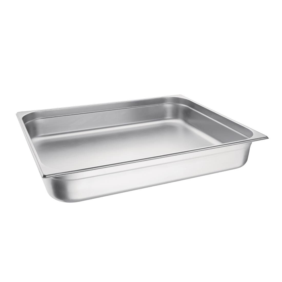 Equipementpro - Recipiente gastronorm de acero inoxidable GN 2/1 100 mm Vogue