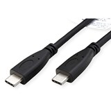 thumbnail of ROLINE RM USB 3.2 Gen 2 Kabel, C-C, ST/ST, 4K UHD-1, 10Gbit/s, Emark, 100W, schwarz, 1 m