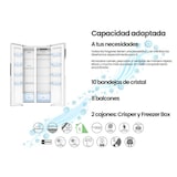 thumbnail of INFINITON Frigorifico Americano SBS-456A78WEG, 410 l, 177 cm, No Frost Total, Inverter, E, Blanco