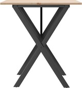 thumbnail of Décoshop26 - Esstisch im Industriedesign 70 x 70 x 75 cm massives Kiefernholz und Stahl DEC036814