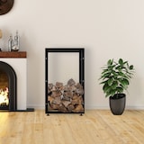 thumbnail of Kaminholzständer Keri V2 schwarz/25x60x100 cm