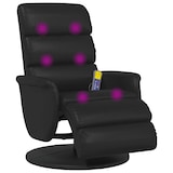 thumbnail of vidaXL Massagesessel mit Fußteil Schwarz Kunstleder
