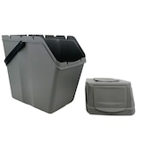 thumbnail of Keden - Set di 3 contenitori per rifiuti Sortibox per raccolta differenziata Grigio 3x25L
