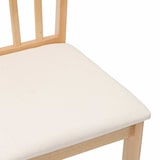 thumbnail of Chaises à manger coussins 2 pcs naturel bois massif caoutchouc Modèle Vega Master Vintage