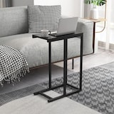 thumbnail of COSTWAY Beistelltisch in C-Form, Sofatisch mit Metallgestell, Couchtisch, Laptoptisch, 45,5 x 25,5 x 64 cm (schwarz)