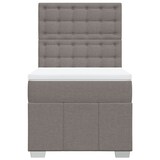 thumbnail of vidaXL Boxspringbett mit Matratze Taupe 100x200 cm Stoff