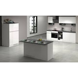 thumbnail of Dmora Isola da cucina Dcarnelo, Armadio multiuso, Mobile per cucinotto, Tavolo ausiliario, 100% Made in Italy, 155x90h90 cm, Bianco lucido e Ardesia