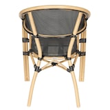 thumbnail of Chaise de terrasse empilable bistrot parisien noire