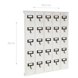 thumbnail of Biscottini Wandschlüsselhalter aus Holz 60x49,5 cm - Schlüsselhalter 25 Haken - Wandschlüsselkasten - Eingangsschlüsselhalter