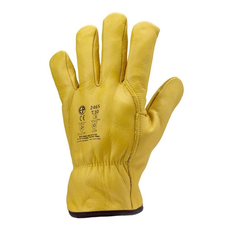 Coverguard - Gants anti froid jaune fleur vachette fourrés EUROWINTER FINLANDE (Pack de 12) http://carbonn.fr/img/co/16.jpg Taille 10