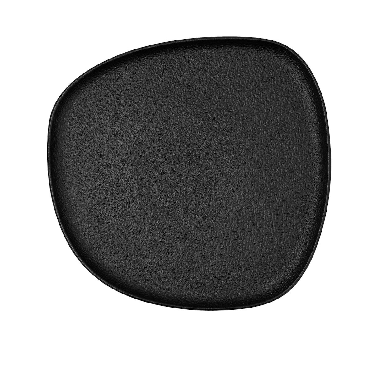 Bidasoa Fosil Plato  Irregular Porcelana Negro 26,3x25,5x2,4cm